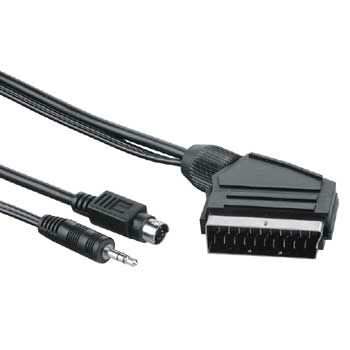 Hama 3.5mm Stereo Plug + S-Video Plug - Scart Plug, 5m, 10 pcs.
