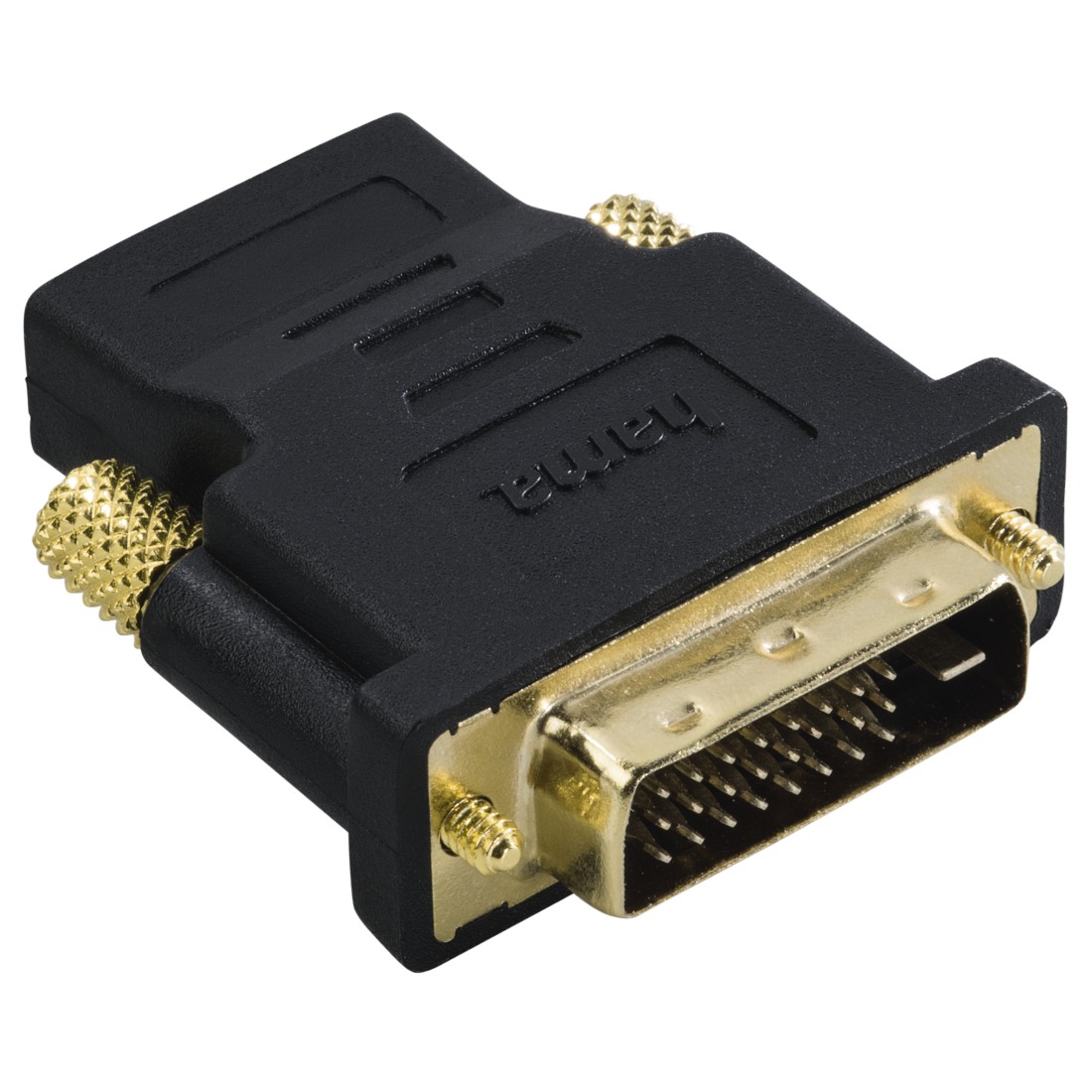 Hama DVI HDMI™ Adapter, DVI plug - HDMI™ socket, gold-plated, shielded