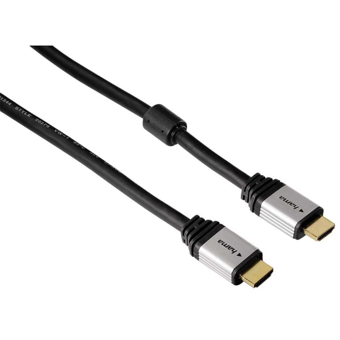 00053760 Hama High Speed HDMI™ Cable, Ethernet, 24K gold-plated, double  shielded, 1.80 m | hama.com