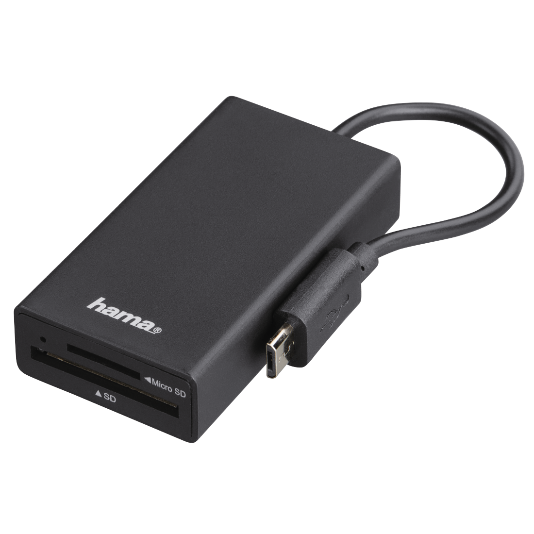 00054141 Hama USB 2.0 OTG Hub/Card Reader for Smartphone/Tablet/Notebook/PC  | hama.com