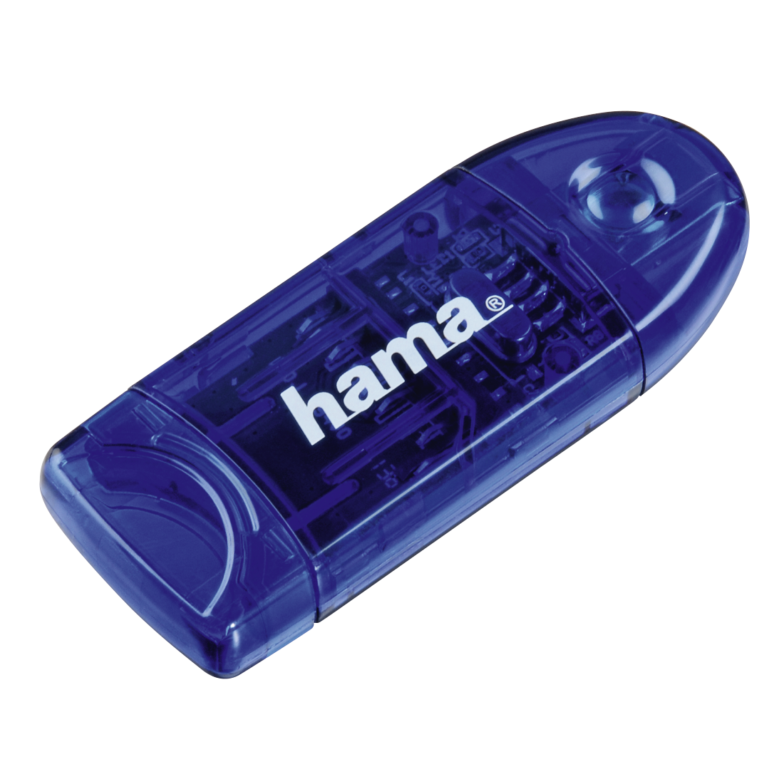 Hama USB 2.0 SD Card Reader, blue