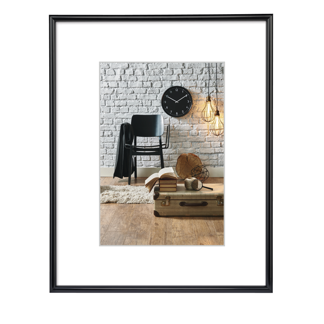 00061632 Hama "Sevilla" Plastic Frame, black, Polystyrene, 70 x 100 cm