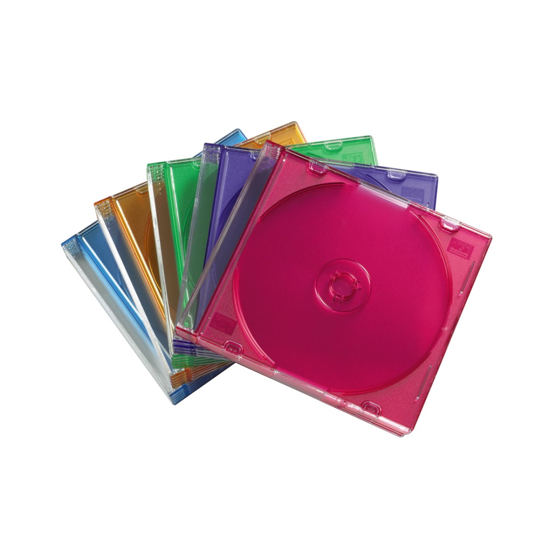 00062670 Hama Slim CD Jewel Case, pack of 25, coloured