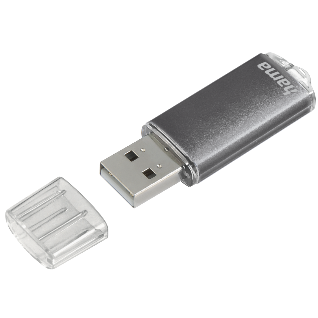 Hama "Laeta" USB Flash Drive, USB 2.0, 16 GB, 10 MB/s, grey