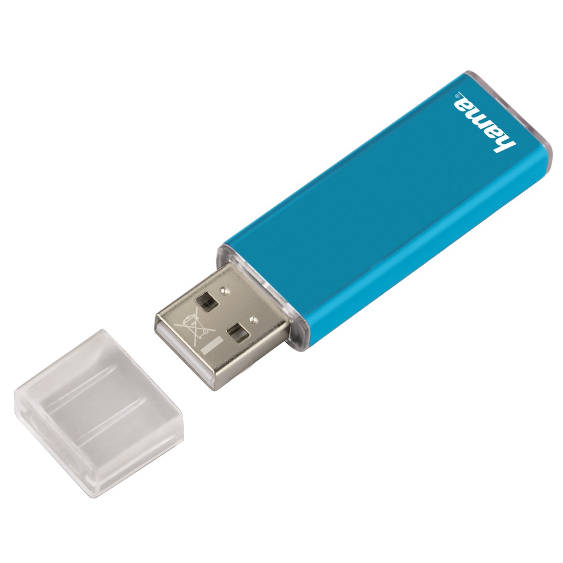 00104388 Hama "Valore" FlashPen, USB 2.0, 16 GB, 25 MB/s, turquoise |  hama.com