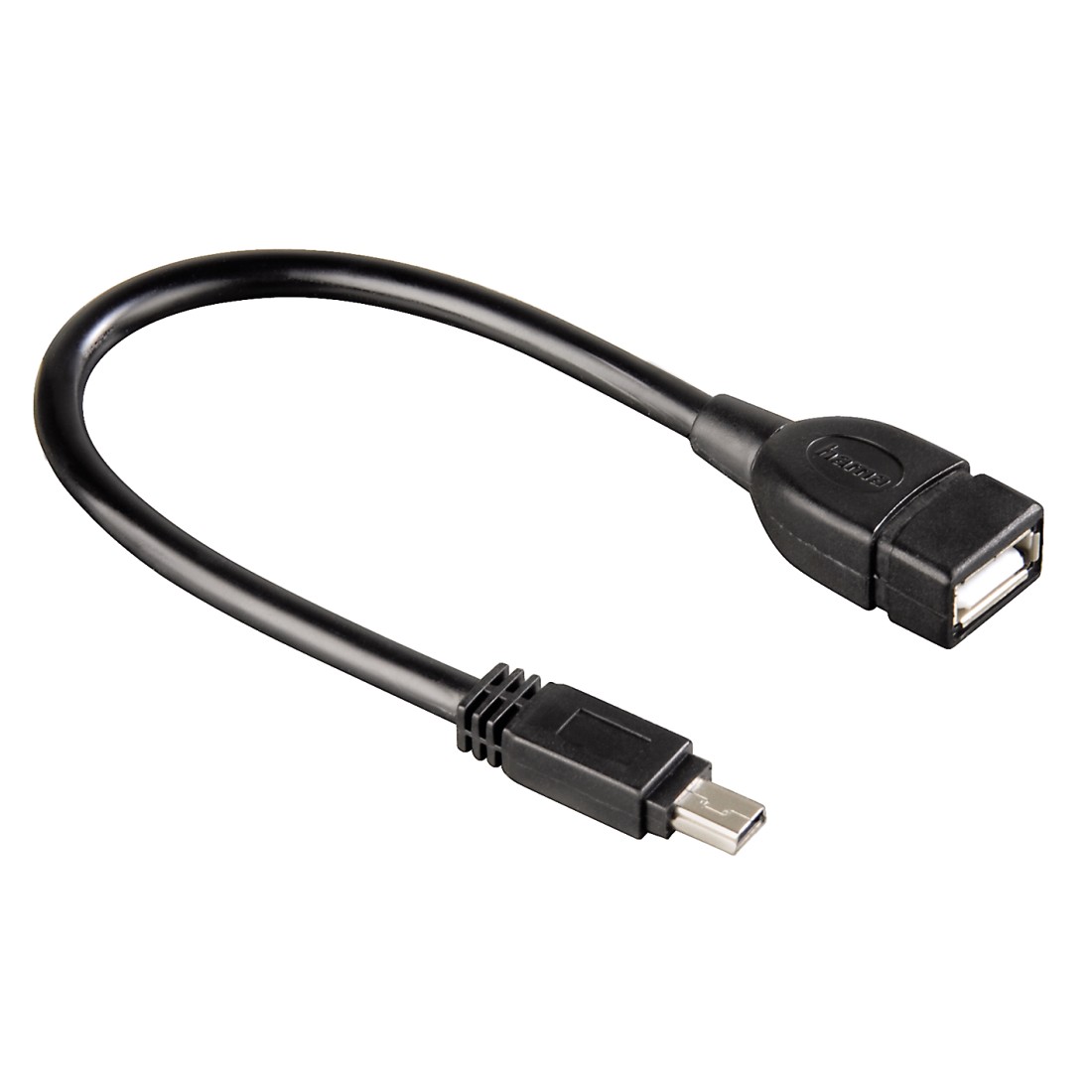 00107201 Hama USB Adapter Cable, mini B plug - A socket, 10 cm
