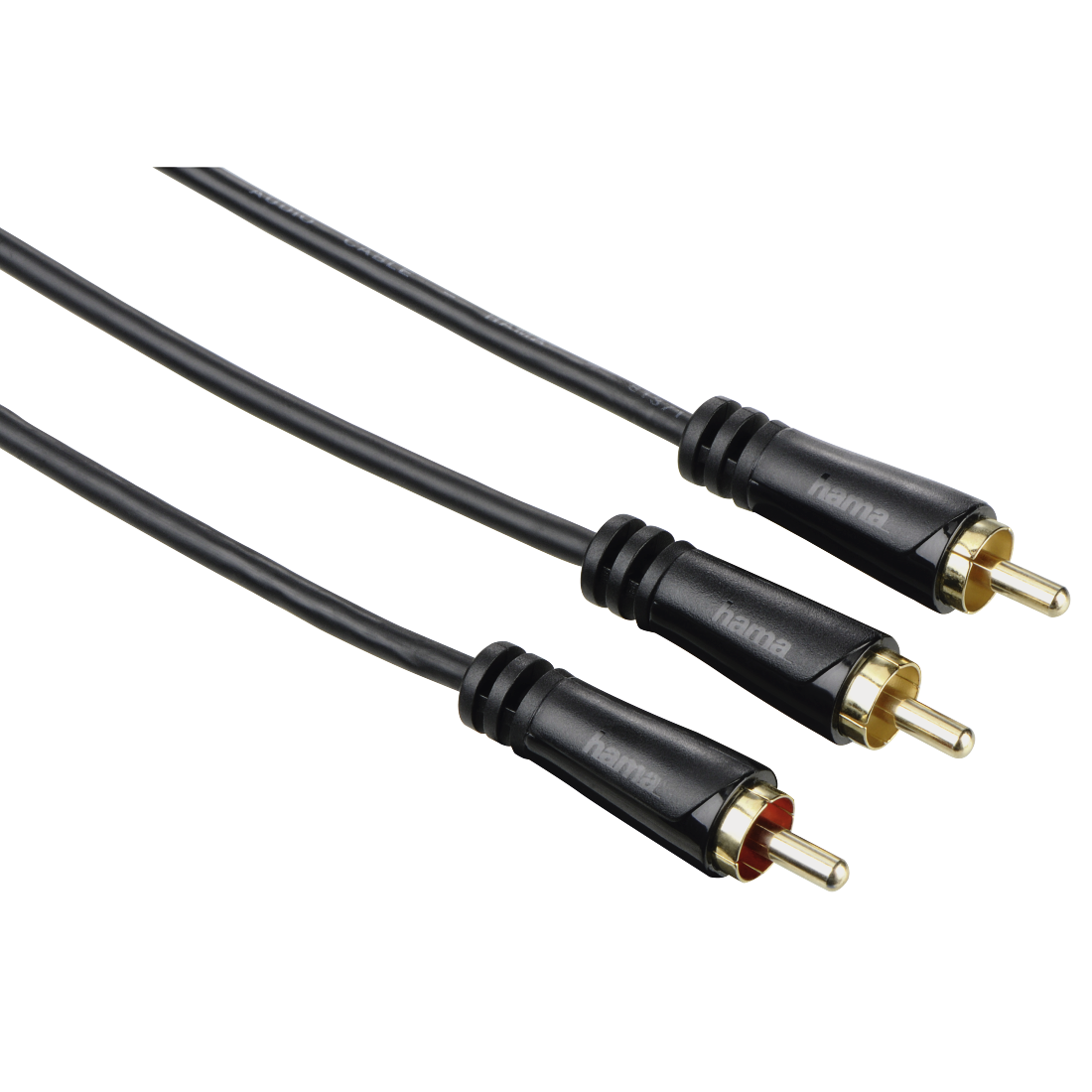 Hama Subwoofer Cable, RCA plug - 2 RCA plugs, gold-plated, 1.5 m