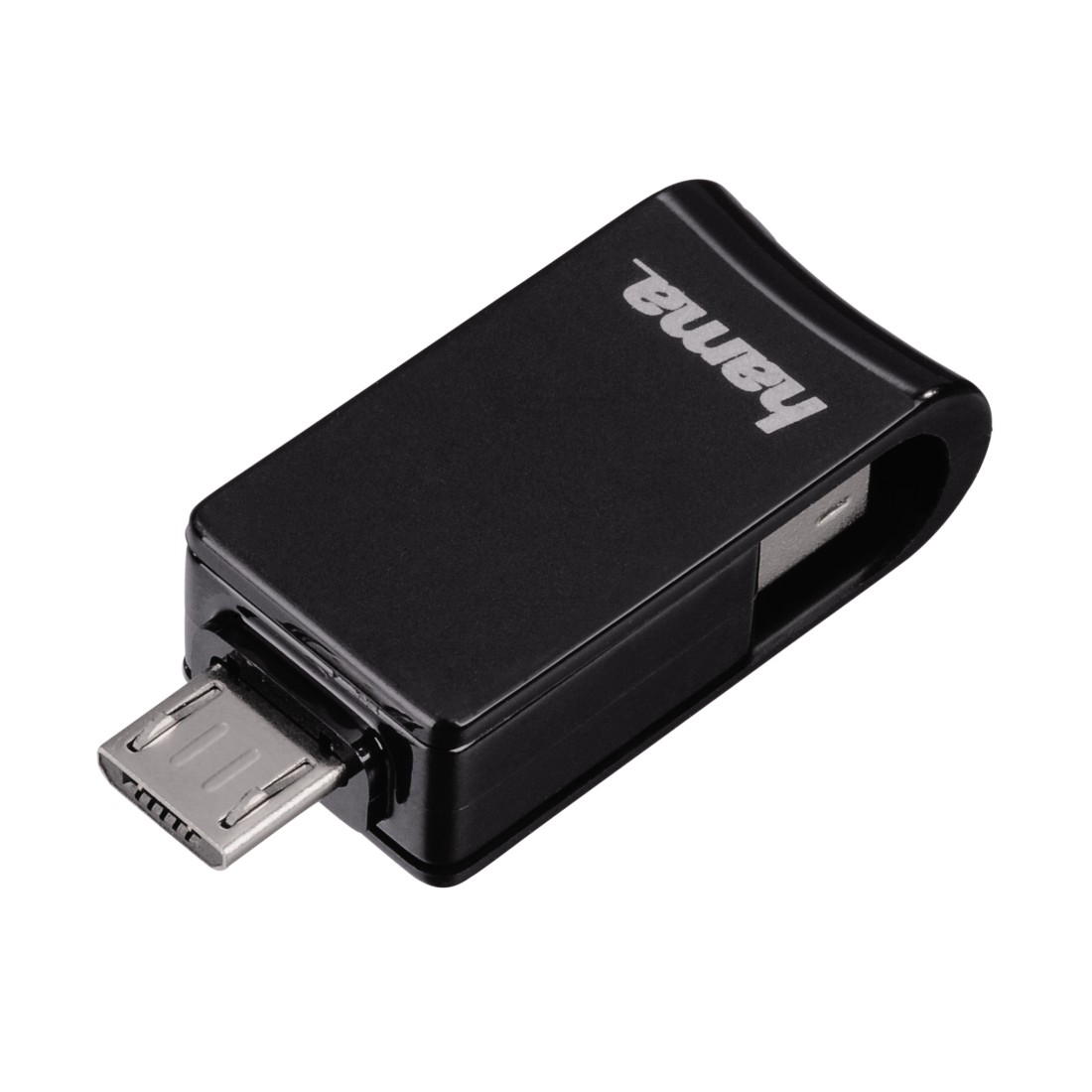 Hama "Turn" FlashPen, USB 2.0, 32 GB, 15 MB/s, black