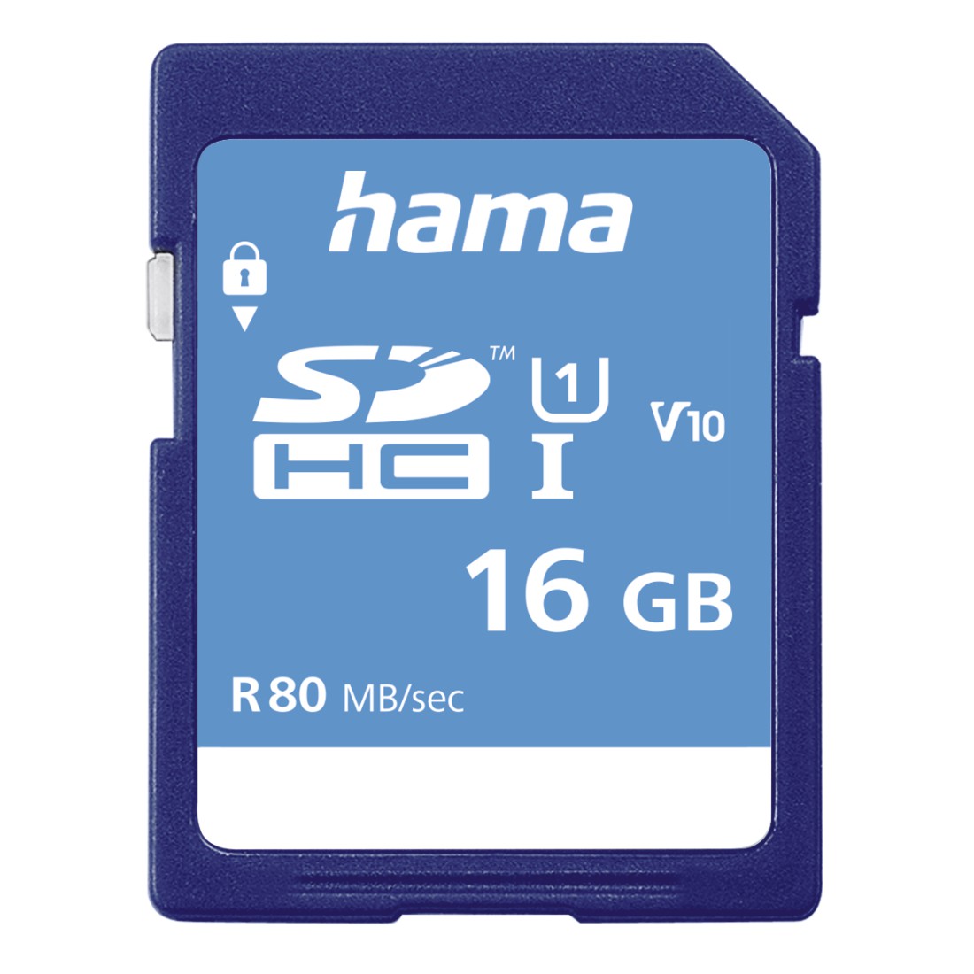 00124134 Hama SDHC 16GB Class 10 UHS-I 80MB/S | hama.com