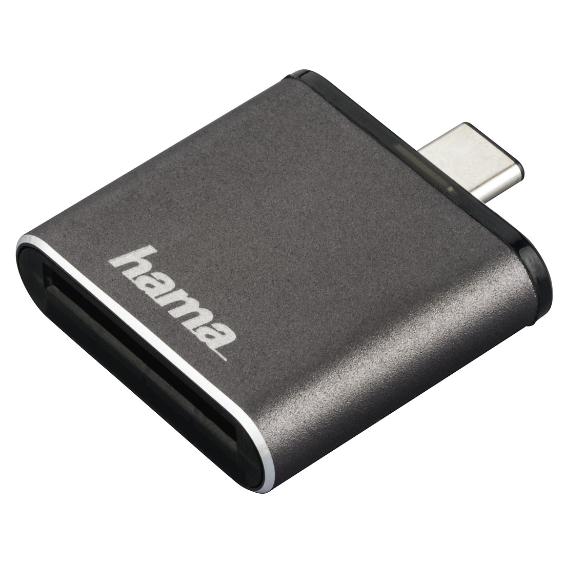 00124186 Hama USB-3.1-Type-C-UHS-II-OTG-Kartenleser, SD, Grau | hama.com