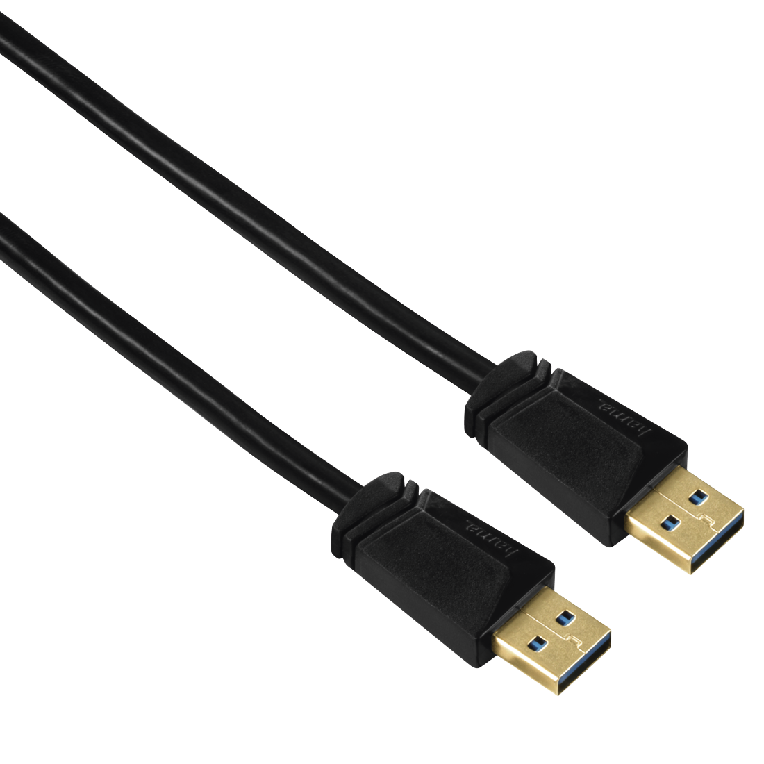 Hama USB 3.0 Cable A-A, gold-plated, double shielded, black, 1.80 m