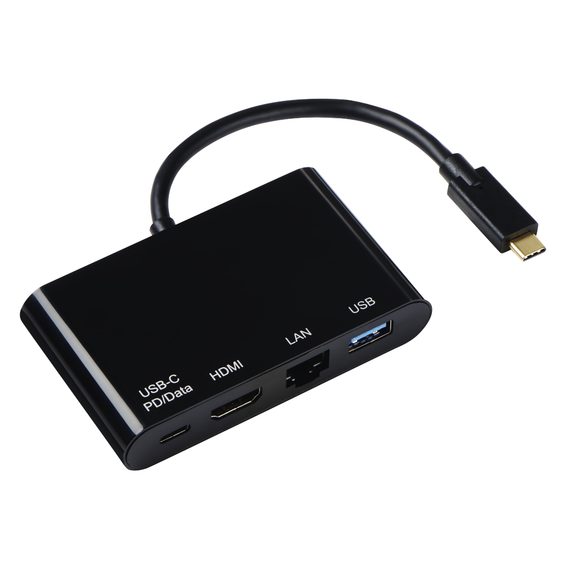 00133475 Hama 4-in-1 USB-C Multiport Adapter for USB-A, HDMI™, LAN and USB-C  (data+PD)