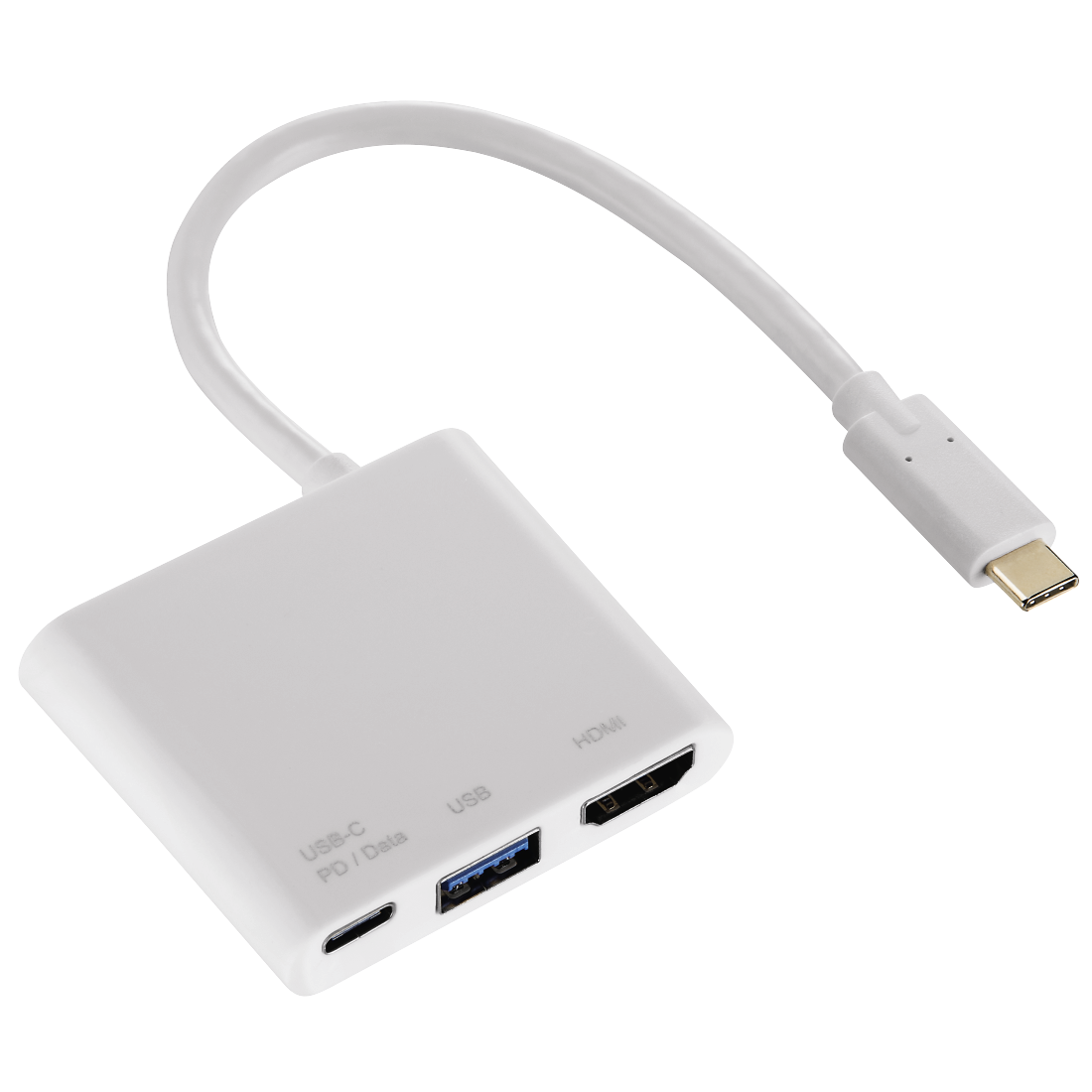 Hama 3-in-1 USB-C Multiport Adapter for USB-A, HDMI™ and USB-C (data+PD)