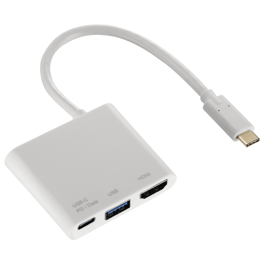 00135728 Hama 3-in-1 USB-C Multiport Adapter for USB 3.1, HDMI™ and USB-C  (data+power)