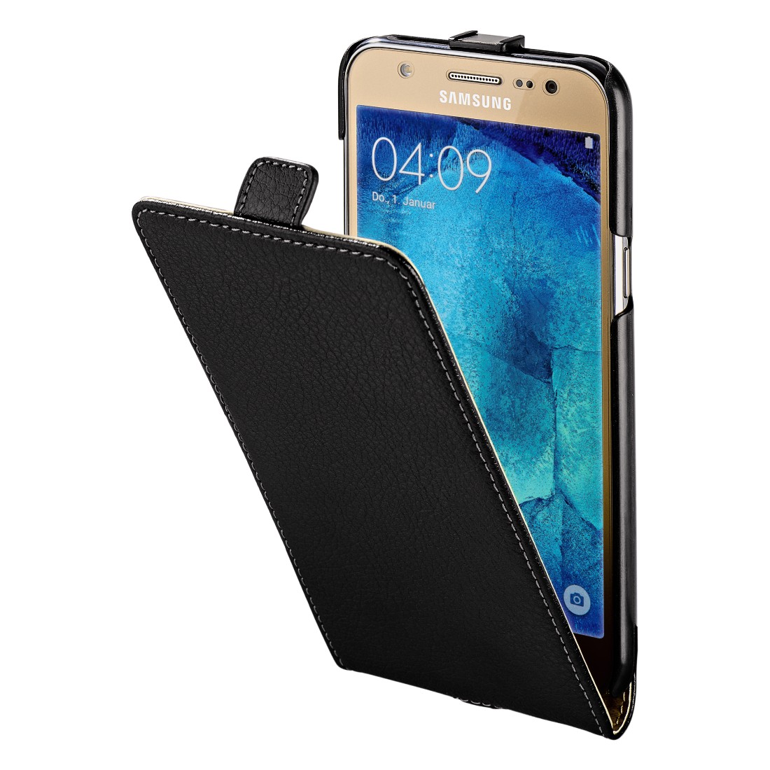 00137698 Hama Flap-Tasche "Smart Case" für Samsung Galaxy J5, Schwarz