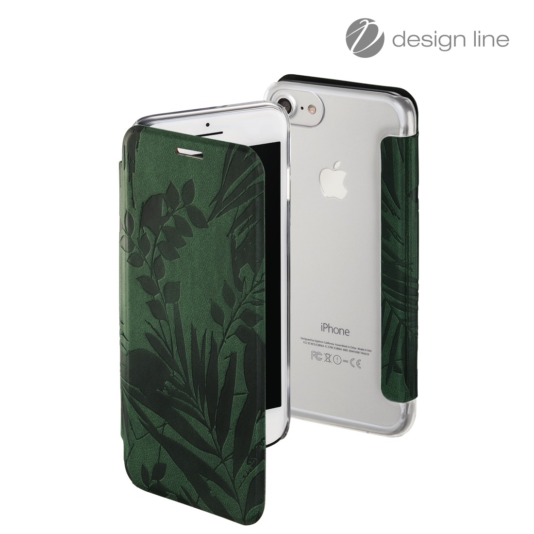 00172106 Hama "Jungle Leaves" Booklet for Apple iPhone 6/6s/7/8, dark green  | hama.com