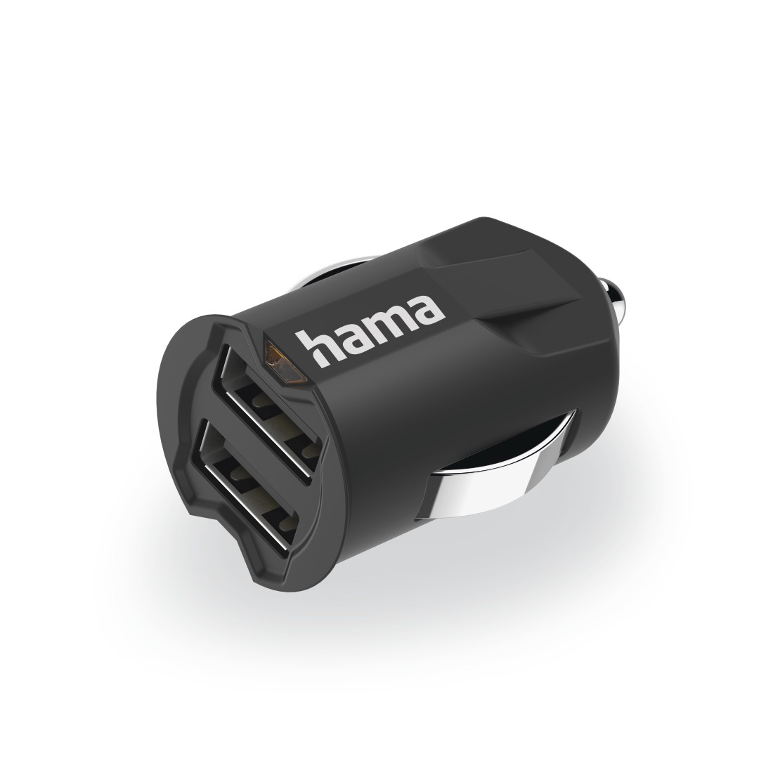 00178354 Hama "Basic" Car Charger, 2-port USB, 2.1 A, black