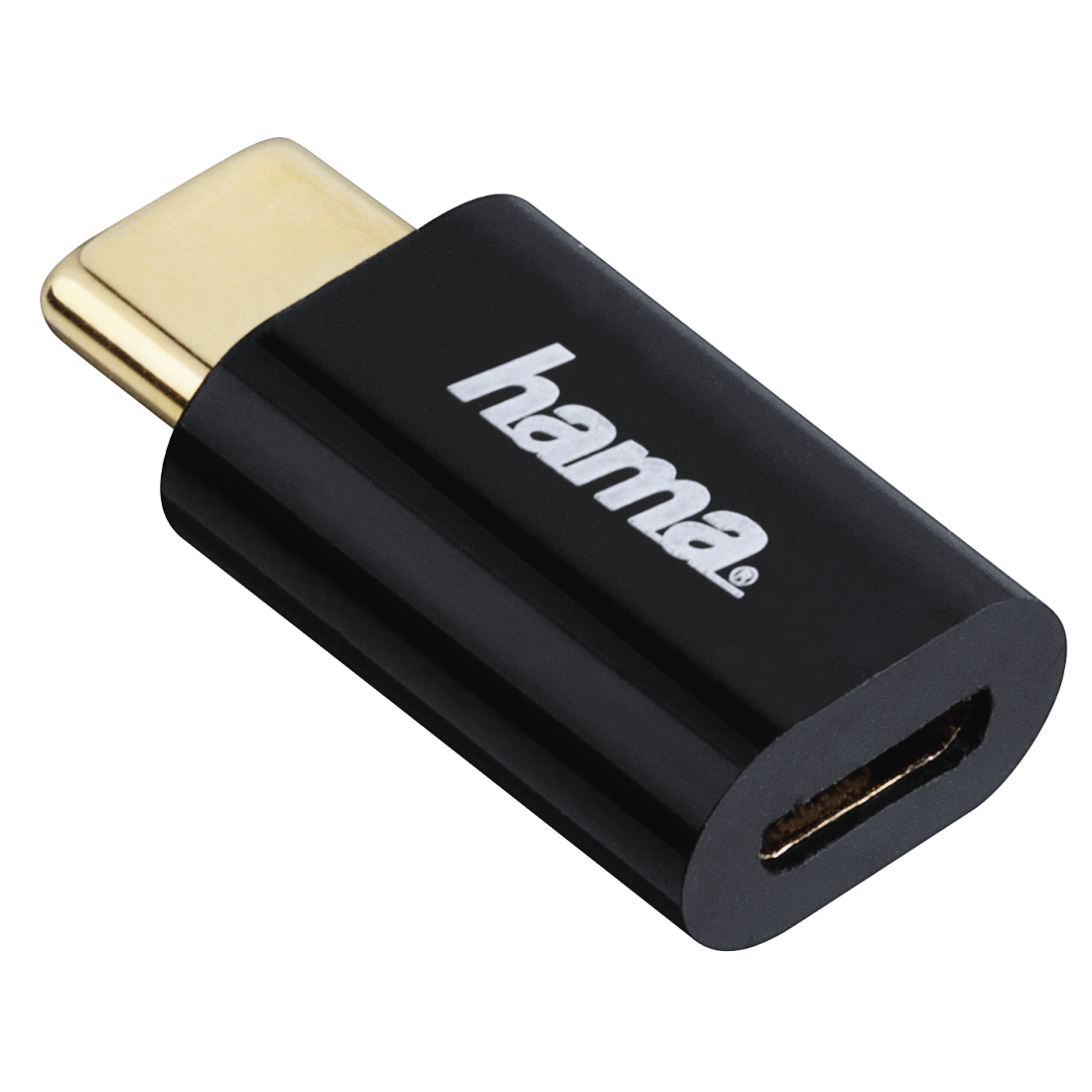 00178399 Hama Adapter, micro USB to USB Type-C plug, black | hama.com