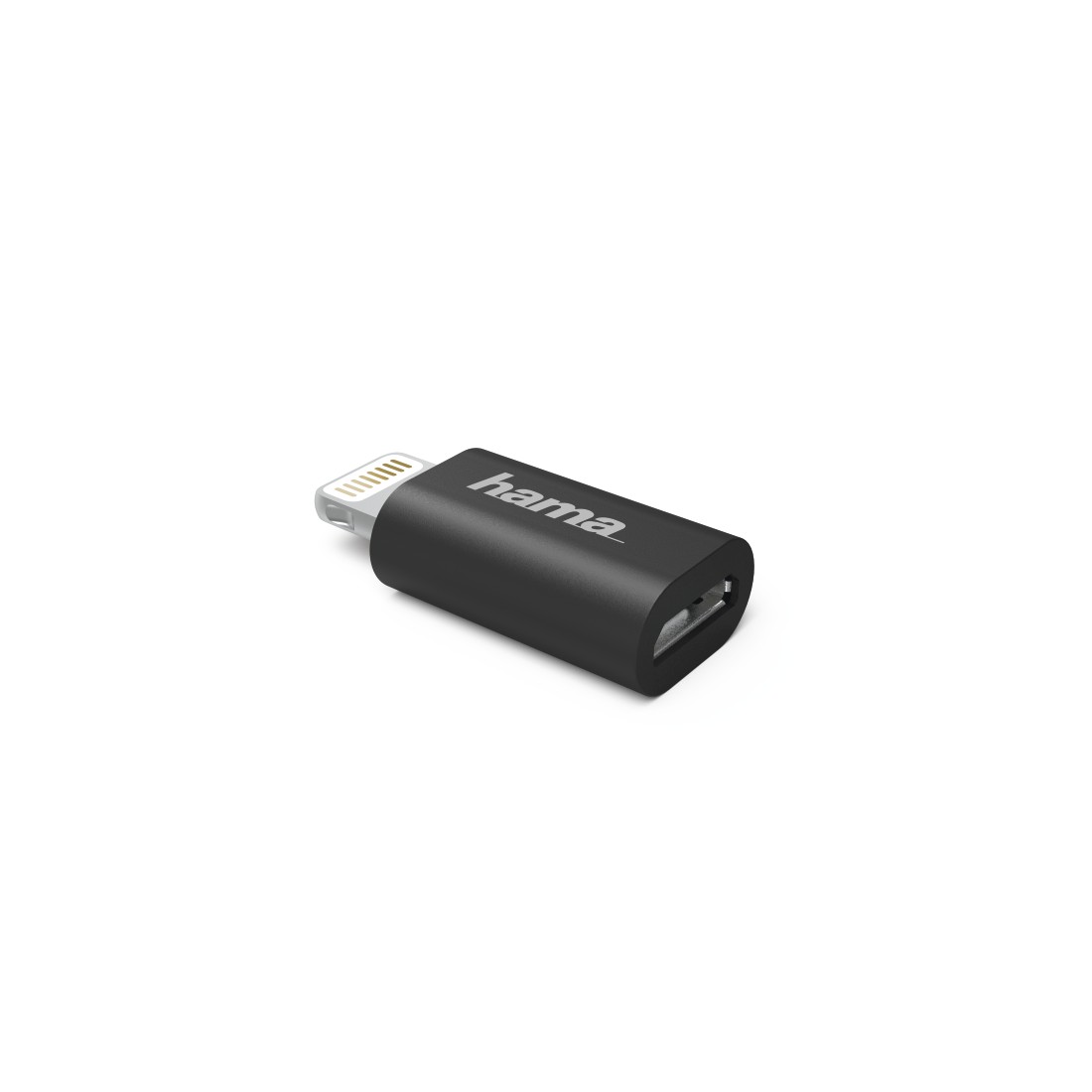Hama Micro-USB-Adapter auf Apple Lightning-Stecker, MFI, Schwarz