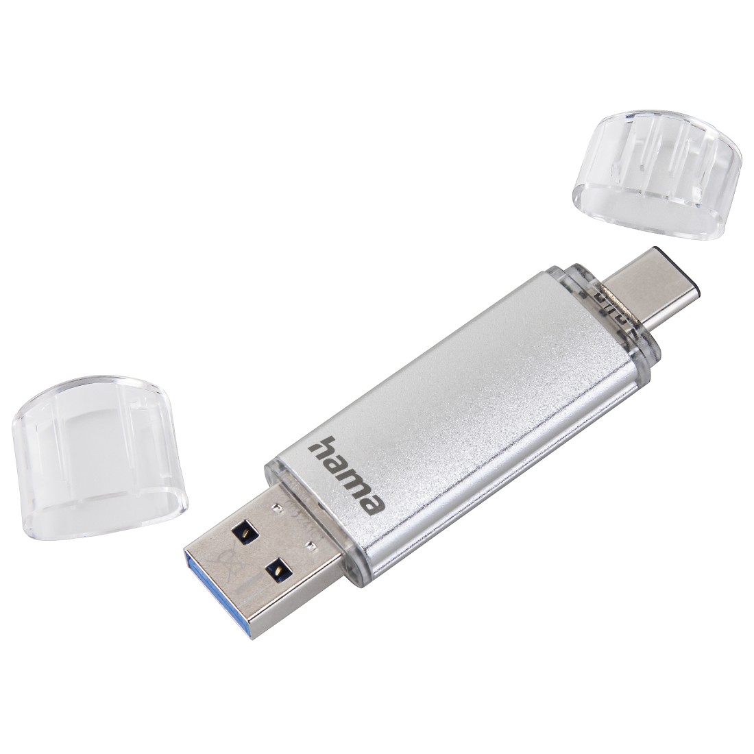 00181075 Hama "C-Laeta" USB Stick, USB-C USB 3.1/3.0, 256 GB, 70 MB/s,  silver