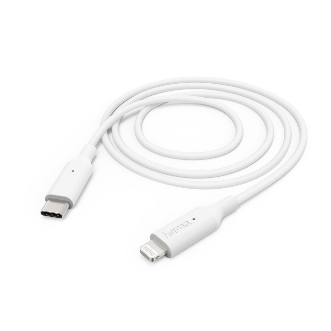00183295 Hama Charging/Data Cable, USB Type-C to Lightning, 1 m, white |  hama.com