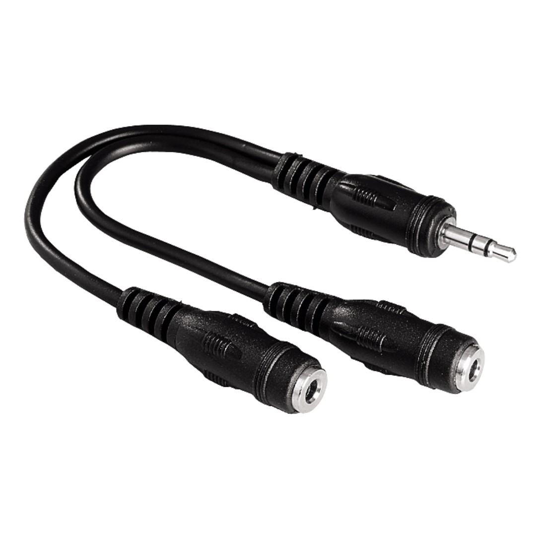 Audio Adapter 3,5 mm Male Plug Stereo - 2 x 3,5 mm Female Jack Stereo | Hama